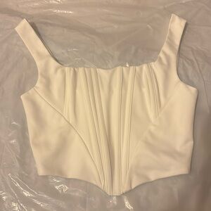 SHEIN Ivory Corset Top